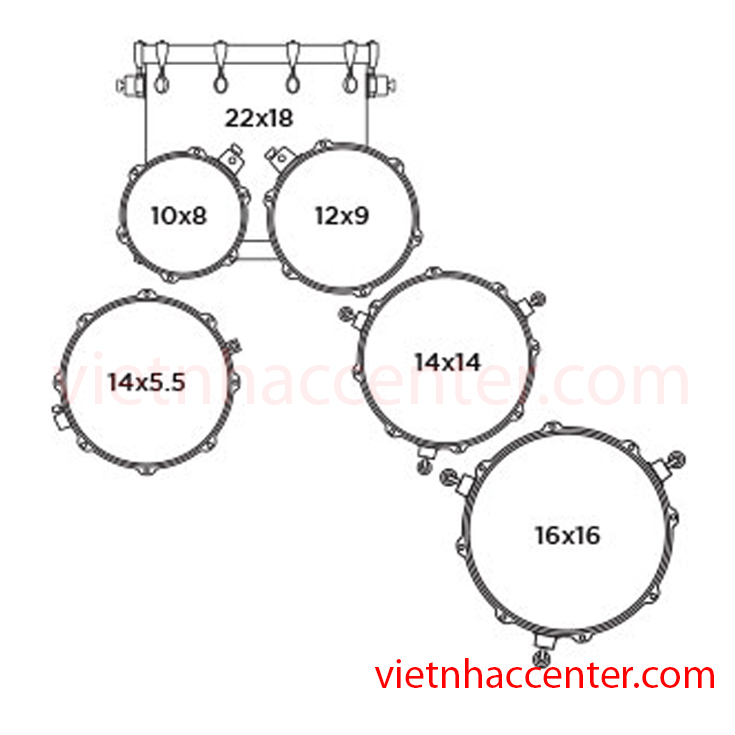 Trống Jazz Mapex Armory 6 Trống AR628S Trống Jazz Mapex Armory 6 Trống AR628S